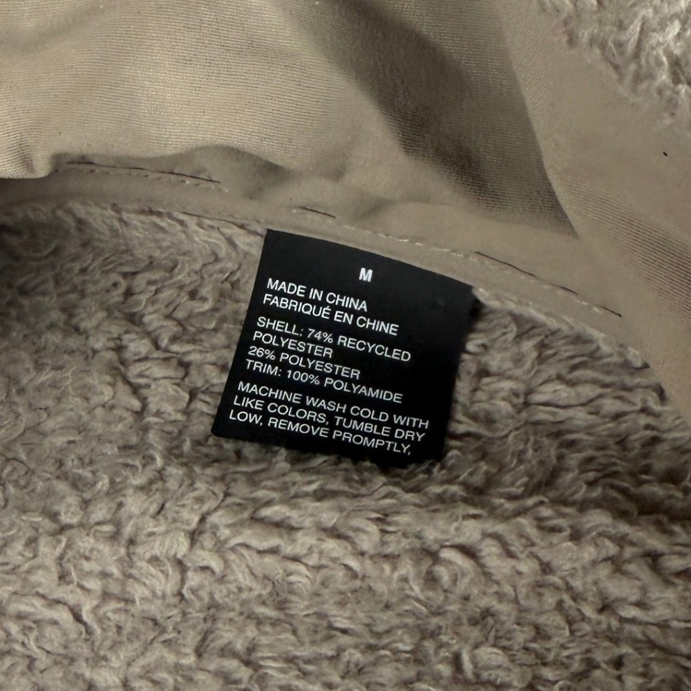 Vuori Women's Cozy Sherpa Full Zip Fleece Jacket Tan Medium VW530 - Picture 8 of 14